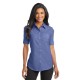 Port Authority® SuperPro™ Oxford Ladies' Short Sleeve Shirt