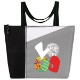 Slant Color Pop 600D Zippered Tote