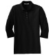 Port Authority® Silk Touch™ Pique Ladies' 3/4 Sleeve Polo