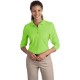 Port Authority® Silk Touch™ Pique Ladies' 3/4 Sleeve Polo