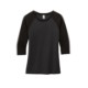 District Made® Perfect Tri™ Ladies' 3/4-Sleeve Raglan