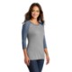 District Made® Perfect Tri™ Ladies' 3/4-Sleeve Raglan