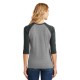District Made® Perfect Tri™ Ladies' 3/4-Sleeve Raglan