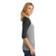 District Made® Perfect Tri™ Ladies' 3/4-Sleeve Raglan
