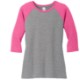 District Made® Perfect Tri™ Ladies' 3/4-Sleeve Raglan