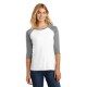 District Made® Perfect Tri™ Ladies' 3/4-Sleeve Raglan