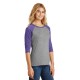 District Made® Perfect Tri™ Ladies' 3/4-Sleeve Raglan