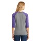 District Made® Perfect Tri™ Ladies' 3/4-Sleeve Raglan
