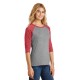 District Made® Perfect Tri™ Ladies' 3/4-Sleeve Raglan