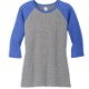 District Made® Perfect Tri™ Ladies' 3/4-Sleeve Raglan