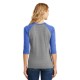 District Made® Perfect Tri™ Ladies' 3/4-Sleeve Raglan