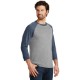 District Made® Perfect Tri™ Men's 3/4-Sleeve Raglan