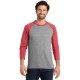 District Made® Perfect Tri™ Men's 3/4-Sleeve Raglan