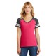District Made® Game V-Neck Ladies' Tee