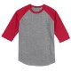 Sport-Tek® Cotton Colorblock 3/4 Sleeve Raglan Men's Jersey