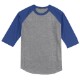Sport-Tek® Cotton Colorblock 3/4 Sleeve Raglan Men's Jersey