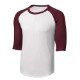 Sport-Tek® Cotton Colorblock 3/4 Sleeve Raglan Men's Jersey