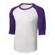 Sport-Tek® Cotton Colorblock 3/4 Sleeve Raglan Men's Jersey
