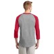 Sport-Tek® Cotton Colorblock 3/4 Sleeve Raglan Men's Jersey