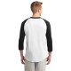 Sport-Tek® Cotton Colorblock 3/4 Sleeve Raglan Men's Jersey