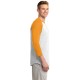 Sport-Tek® Cotton Colorblock 3/4 Sleeve Raglan Men's Jersey