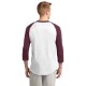 Sport-Tek® Cotton Colorblock 3/4 Sleeve Raglan Men's Jersey