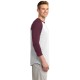 Sport-Tek® Cotton Colorblock 3/4 Sleeve Raglan Men's Jersey