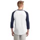 Sport-Tek® Cotton Colorblock 3/4 Sleeve Raglan Men's Jersey