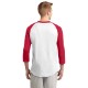 Sport-Tek® Cotton Colorblock 3/4 Sleeve Raglan Men's Jersey