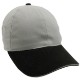Two Tone Brushed Lightweight Cotton Twill Constructed Sandwich Cap