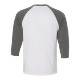 Bella + Canvas® Poly Cotton Unisex Baseball 3/4-Sleeve Tee