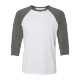 Bella + Canvas® Poly Cotton Unisex Baseball 3/4-Sleeve Tee