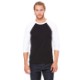 Bella + Canvas® Poly Cotton Unisex Baseball 3/4-Sleeve Tee