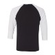 Bella + Canvas® Poly Cotton Unisex Baseball 3/4-Sleeve Tee