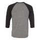 Bella + Canvas® Poly Cotton Unisex Baseball 3/4-Sleeve Tee