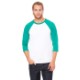 Bella + Canvas® Poly Cotton Unisex Baseball 3/4-Sleeve Tee