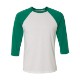 Bella + Canvas® Poly Cotton Unisex Baseball 3/4-Sleeve Tee