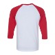 Bella + Canvas® Poly Cotton Unisex Baseball 3/4-Sleeve Tee