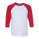 Bella + Canvas® Poly Cotton Unisex Baseball 3/4-Sleeve Tee
