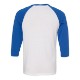 Bella + Canvas® Poly Cotton Unisex Baseball 3/4-Sleeve Tee