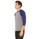 Bella + Canvas® Triblend Unisex Baseball 3/4-Sleeve Tee