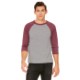Bella + Canvas® Triblend Unisex Baseball 3/4-Sleeve Tee