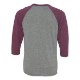 Bella + Canvas® Triblend Unisex Baseball 3/4-Sleeve Tee