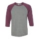 Bella + Canvas® Triblend Unisex Baseball 3/4-Sleeve Tee