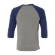 Bella + Canvas® Triblend Unisex Baseball 3/4-Sleeve Tee