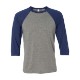 Bella + Canvas® Triblend Unisex Baseball 3/4-Sleeve Tee