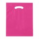 Fold-Over Reinforced Die Cut Plastic Bag, 12" x 15"