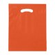 Fold-Over Reinforced Die Cut Plastic Bag, 12" x 15"