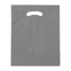 Fold-Over Reinforced Die Cut Plastic Bag, 12" x 15"