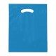 Fold-Over Reinforced Die Cut Plastic Bag, 12" x 15"